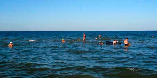 Море около Счастливцево. Азовское море.
